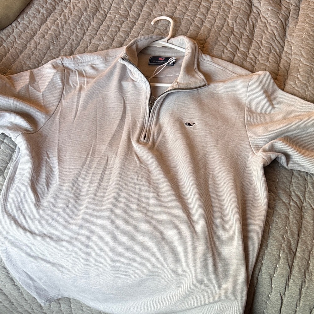 Vineyard Vines  Gray Quarter-Zip Pullover